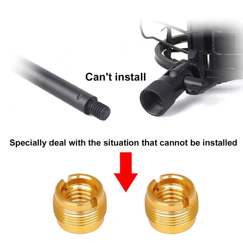 Microphone Screws, Microphone Stand Adapter, Microphone Screw Adapter, 3/8 Female
