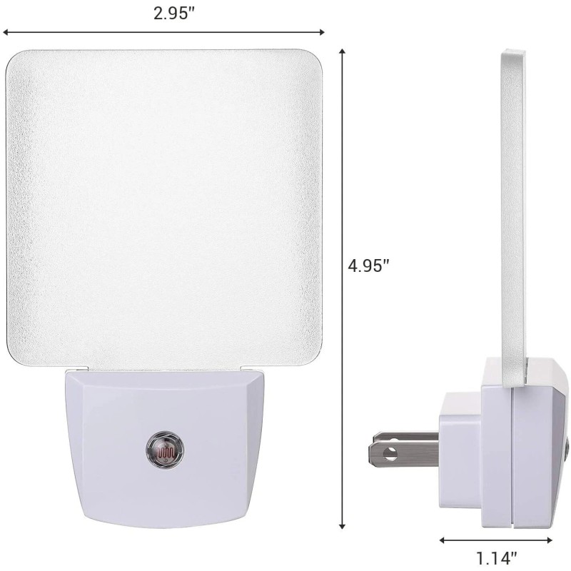 DEWENWILS Light Sensor,Warm White, Dusk to Dawn Sensor Flat Nightlight