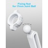Atisek 0.7in/17mm Plastic Nut Thread Joint Fixing for Car Phone