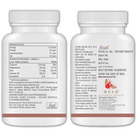 Generic Generic Calcium Magnesium, Zinc and Vitamin D Vegetearian 30 Tablets |Supplements for Women and Men | Bone Health & Joint Support