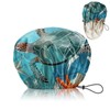 Cabreche Luxury Shower Cap Satin Silk Lined Adjustable Elastic Reusable