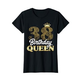 38th Birthday Gift Vintage 1987 Birthday Queen Crown T-Shirt