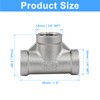 PHITUODA 2 PCS 1/4 Inch Female NPT Tee Pipe Adapter