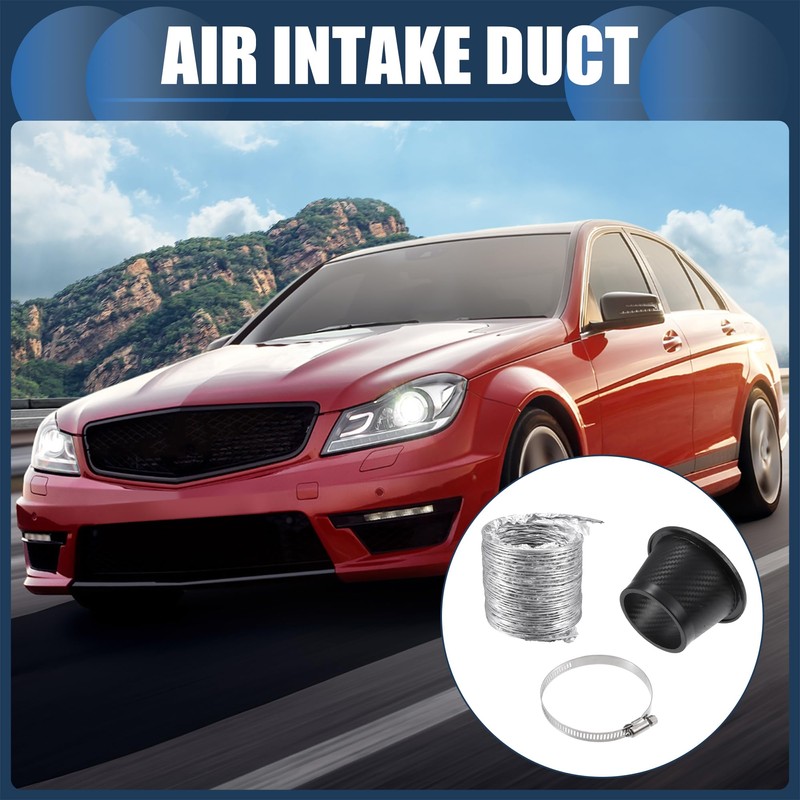 INFINAUTO Air Intake Duct Front Bumper Car Round Brake Air