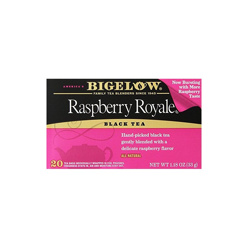 Bigelow Tea Raspberry Royale 20 Bags (Pack of 4)