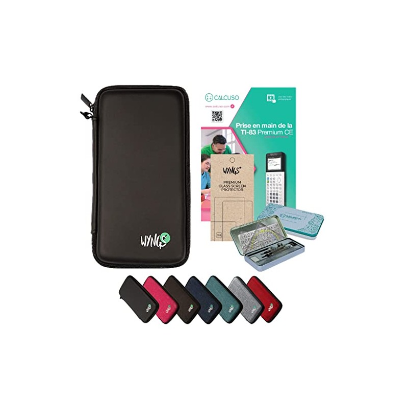 CALCUSO Accessory Streber Pack Black Compatible with TI 83 Premium