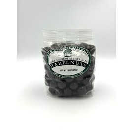 Dark Chocolate Sea Salt Hazelnuts -16oz
