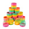 12 x LARGE Rainbow Springs Plastic Magic Slinky Spring Toy