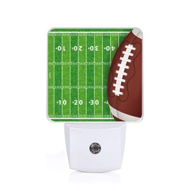 EMXION American Football Night Light,Ball Nightlight Plug into Wall,LED Lamp，Suitable for Bedrooms,Kitchens,Toilets,Etc.Auto Sensor Dusk to Dawn,Energy-Saving