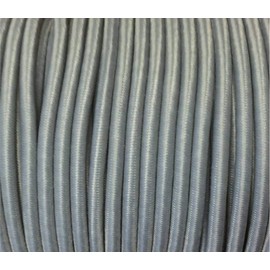 Großhandel für Schneiderbedarf 5 m Elastic Cord / Rubber Cord Grey 5 mm