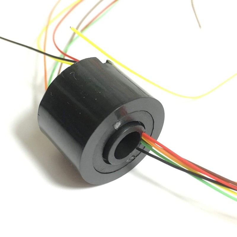 Taidacent Hollow Electrical Slip Ring 2/4/6/12 Wires Collector Ring Conductive