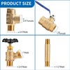 1"x 11"Well Pressure Tank Tee Kit with 30/50psi Pressure Switch,Brass