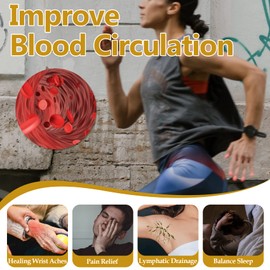 Feraco Copper Bracelets for Men, 12X Strength Wide Pure Copper Magnetic Bracelet for Men with Neodymium Magnets, Adjustable Cuff Bangle with Giftable Box (Viking Cloud)