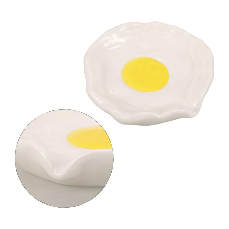 VICASKY Cute Ceramic Soap Dish with Self Draining Design Whimsical