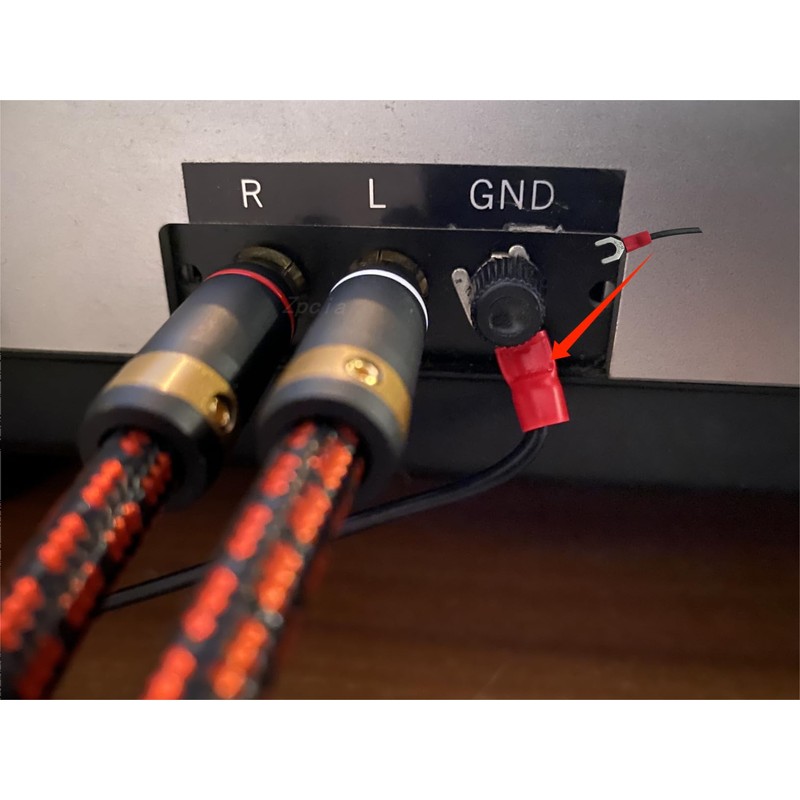 (2 Pack) 5-ft Technic Phonograph Turntable Ground Wire for Magnetic