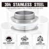 Worldwhere 2" Tri Clamp Bulkhead Compression Fittings,Stainless Steel 304 Homebrew