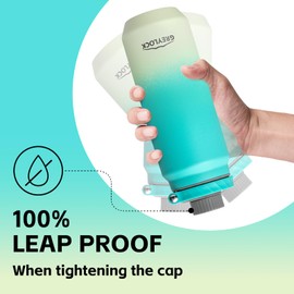 Greylock 20 oz Insulated Water Bottle with Straw Lid, Reusable Stainless Steel Sports Water Bottles with Foldable Handle, Leak Proof, Double-Wall Vacuum Insulation, 24 Hours Cold (Mint)