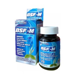 BSF-M Suplemento Alimenticio Masculino con Granada, Black Cohosh y Semilla de Hinojo  60 Tabletas de 1000 mg                                          