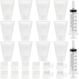 Coloch 12 Pack Touch Up Paint Brushes with Roller, Refillable Paint Roller Brushes with Syring Wall Repair Tool Kit Paint Touch Up Marker for Wall, Wood, Furniture Repair