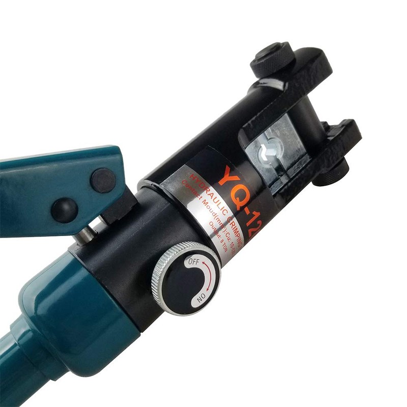 AMZCNC Industrial Hydraulic Cable Lug Crimper 16 Ton 9 AWG
