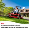 2PCS 13x6.50-6 Flat Free Front Zero Turn Lawn Mower Tires,