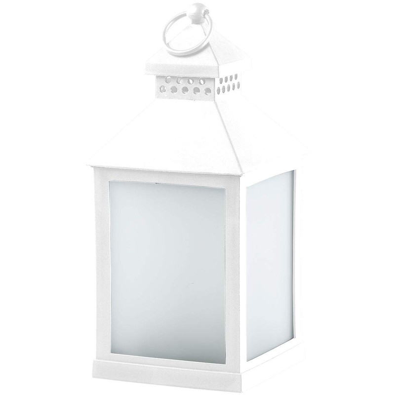 Lunartec Lantern with LED light: LED lantern with realistic flame