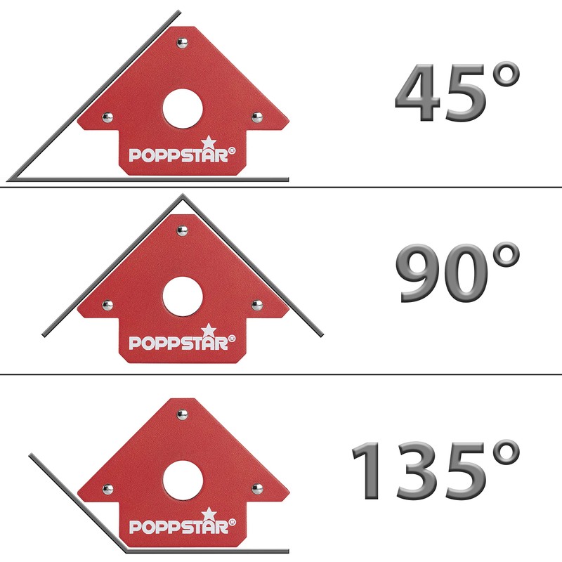 Poppstar Welding Magnets Small (Set of 2 Pcs) with 11.3