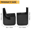 JSCARLIFE Mud Flaps Kit Fit for J-eep Wrangler JL 2018-2024,