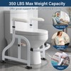 Neoaider Toilet Safety Rails with Adjustable Handrails, 350 Lbs Weight