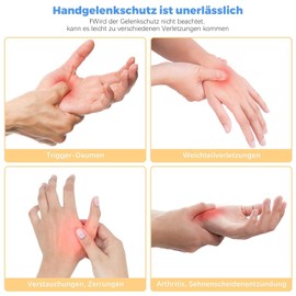 QKIIP Thumb Bandage Left and Right Men Women Tendon Removal Bandage, Hand Bandage Wrist, Orthosis Thumb CCD Joint for Hands and Joints, Trigger Finger, Arthritis