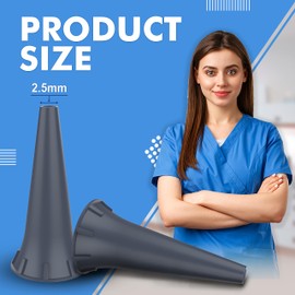 OTICA 2.5 mm Otoscope Ear Specula Tips Compatible with welcelln, K.a.w.e, Ries-TER and H.e.i.n.e Otoscopes Disposable (2.5mm, 500, count)