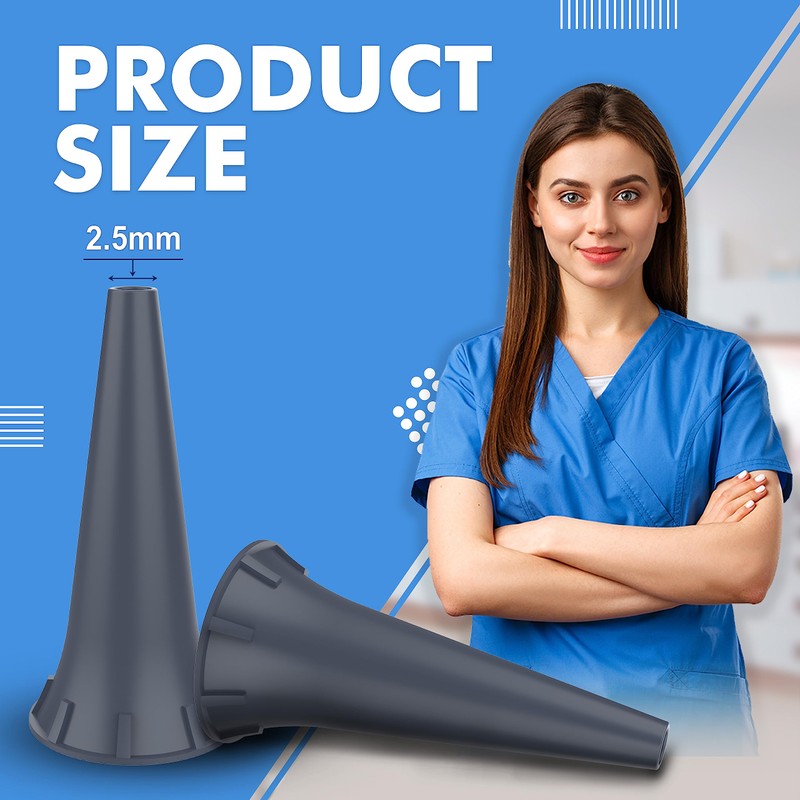 OTICA 2.5 mm Otoscope Ear Specula Tips Compatible with welcelln,