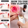 Belleboost Silver Premium Adjustable Nail Clippers for Acrylic Nails, Professional