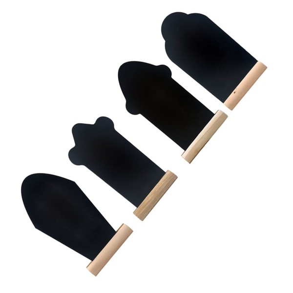 Operitacx Easter Wooden School Note Boards 4pcs Mini Blackboard Decorations