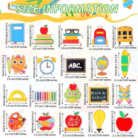 Giegxin 40 Pcs Back to School Pins Bulk for Students Teachers Pins Back to School Gifts for Students Cute Brooches Lapel Pins Brooch Pins for Clothes Bags Accessories Gifts