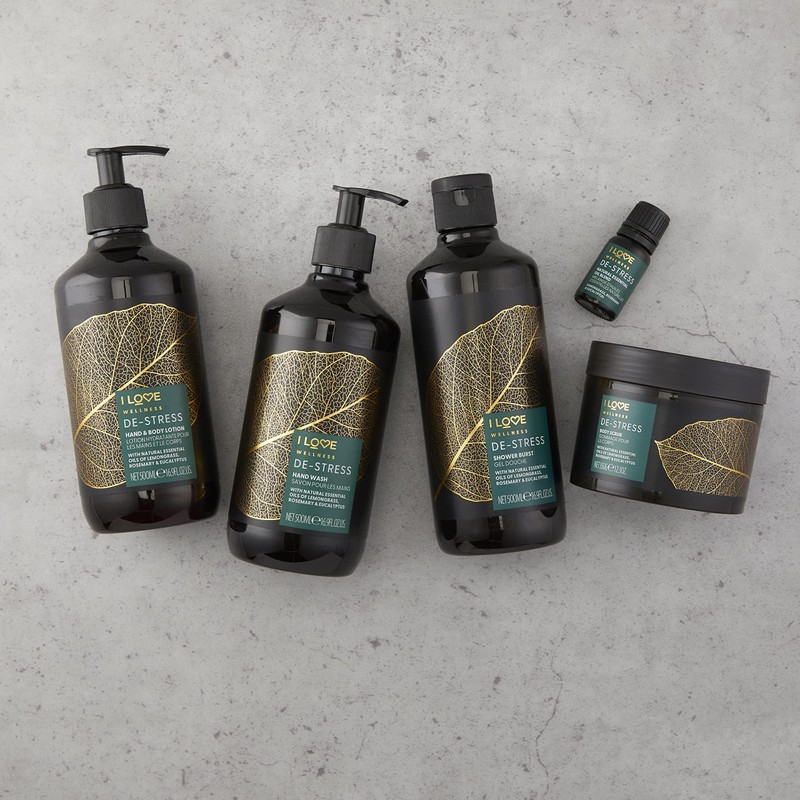 I Love Wellness Stress Shower Burst, With Natural Essential Oils