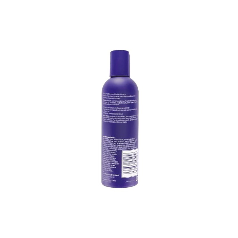 Clairol Open Line Shampoo Acondicionador Morado Shimmer Lights, 236 ml