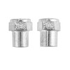 QWORK Car Positive Negative Battery Post Terminal, 4 Pair Zinc