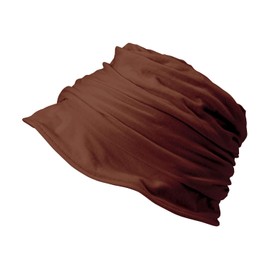 8-6618-02 Fluffy Indoor Hat (Kushat) Dark Brown