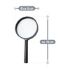 com-four® 3 x Magnifying Glass Reading Aid – Real Glass