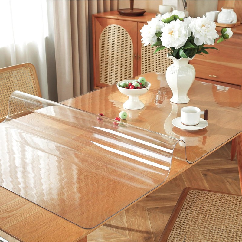 OstepDecor Clear Table Protector, 35 x 60 cm Desk Pad,