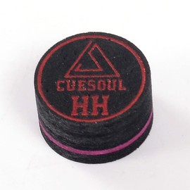 CUESOUL 6 Pieces 9 Layer 14mm Pigskin Cue Tips for Pool Cue Stick (HH)