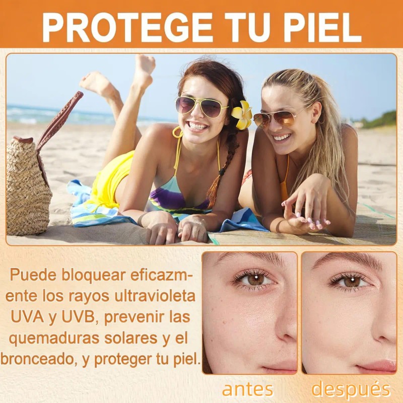 Crema Solar Protector Cuerpo Rostro Incolora Nutrir Piel