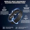 Egnaro Men's Wedding Rings 8.5mm Wide-2mm Thick Inner Arc Ergonomic