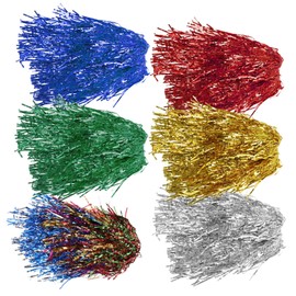 Ipetboom 6pcs Shiny Fake Hair Wigs for Cosplay Party Dance Lightweight Headdress Rainbow for Festivals and Fun Events