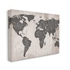Stupell Industries Travel Wander Explore Rustic World Map Grain Pattern,