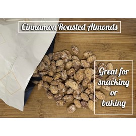 Cinnamon Roasted Almonds, Candied Almonds Glazed with Cinnamon, Gluten-Free Gourmet Almond Snack 32 Ounces
