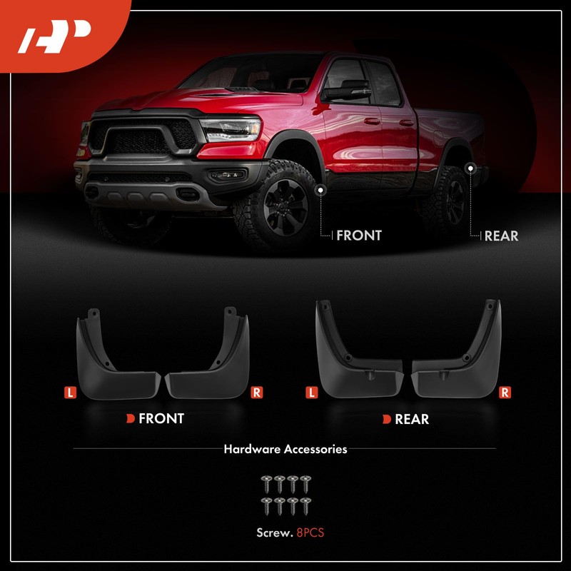A-Premium Mud Flaps Compatible with Genesis GV80 2021 2022 2023