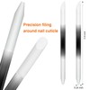 3 Pieces Glass Cuticle Pusher Cuticle Remover Glass Nail File
