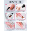 EBANKU 100PCS Nail Dual Forms Tips with 75ml Slip Solution,